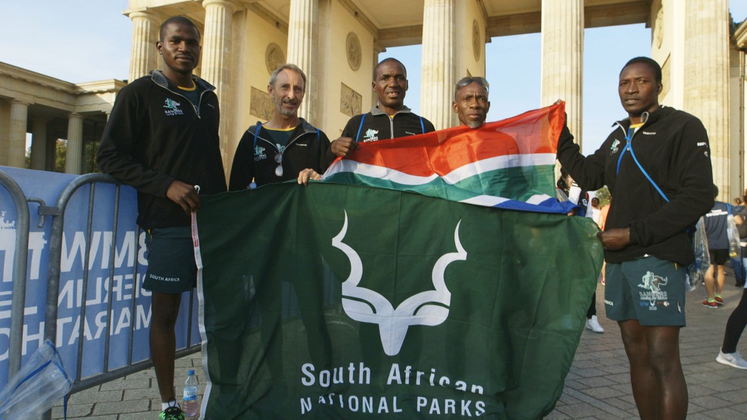 Ranger aus Südafrika beim Berlin-Marathon