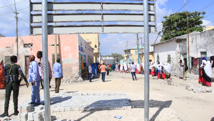 One of the programme's streets in Simad.