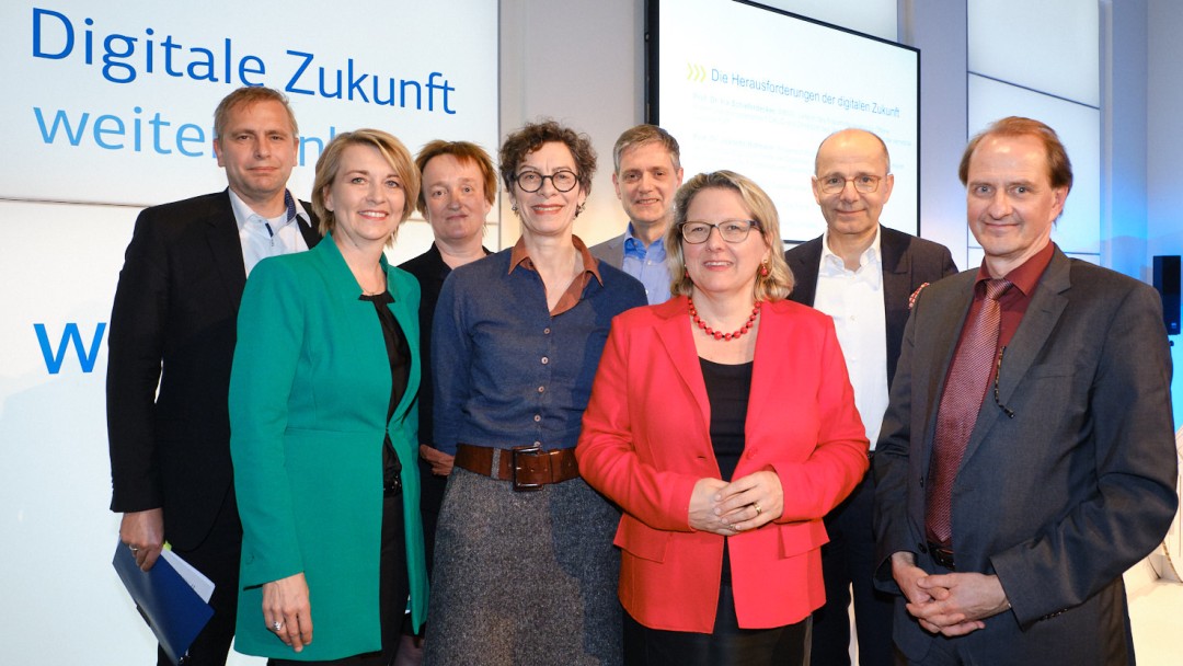 Jan Schönig, Anke Plättner, Prof. Dr Ina Schieferdecker, Prof. Dr Jeanette Hofmann, Piet Kleffmann, Svenja Schulze, Dr Günther Bräunig, Prof. Dr Dirk Messner