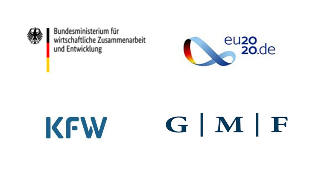 Logos des BMZ und von EU2020