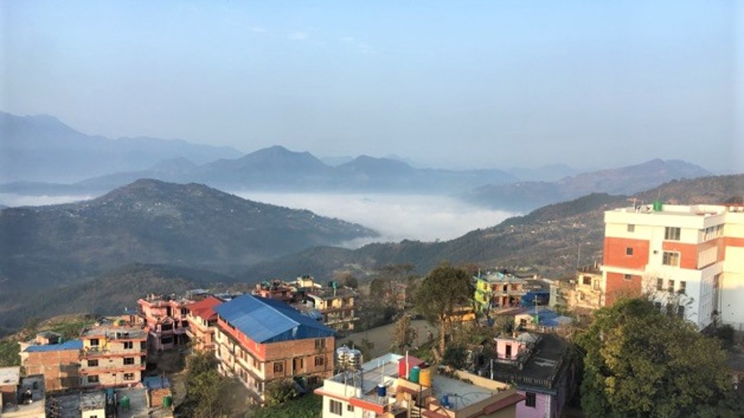 Eine Stadt in Nepal