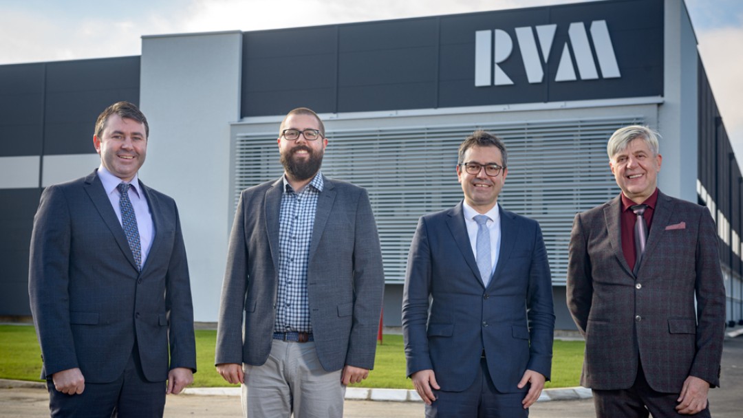 Die vier Geschäftsführer der Verpackungsfirma RVM 