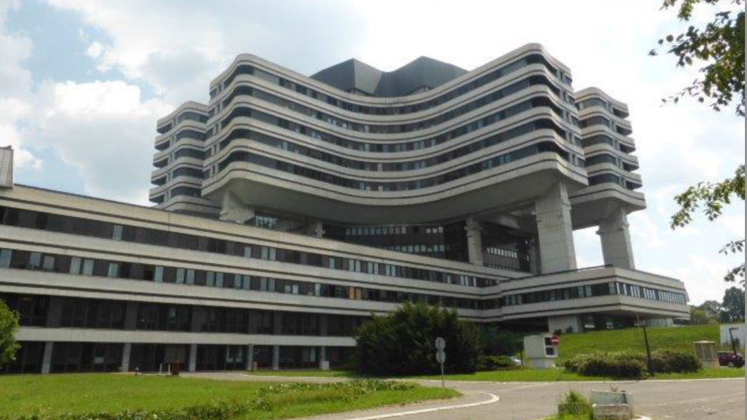 Außenansicht des Krankenhauses in Belgrad 