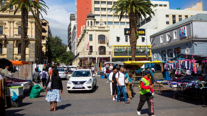 Ein Marktplatz in Cape Town