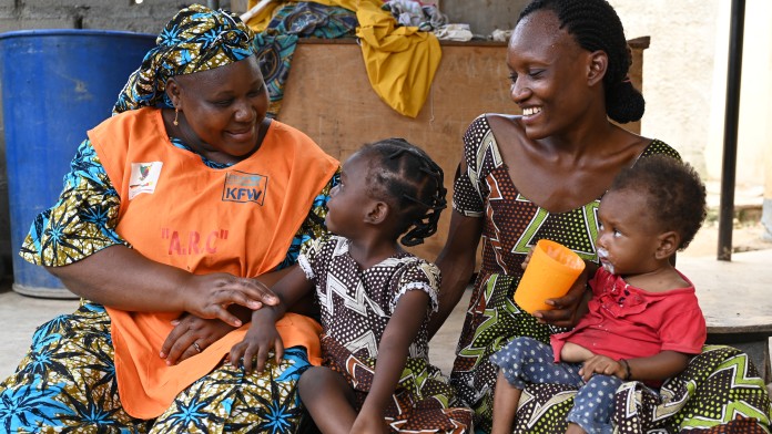 Two women next to each other