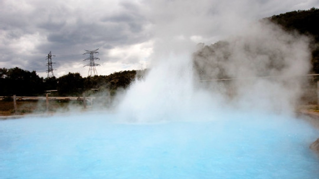 Thermal pool of a geothermal heat power plant 