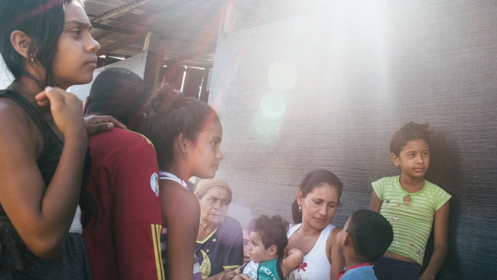 Children and two women