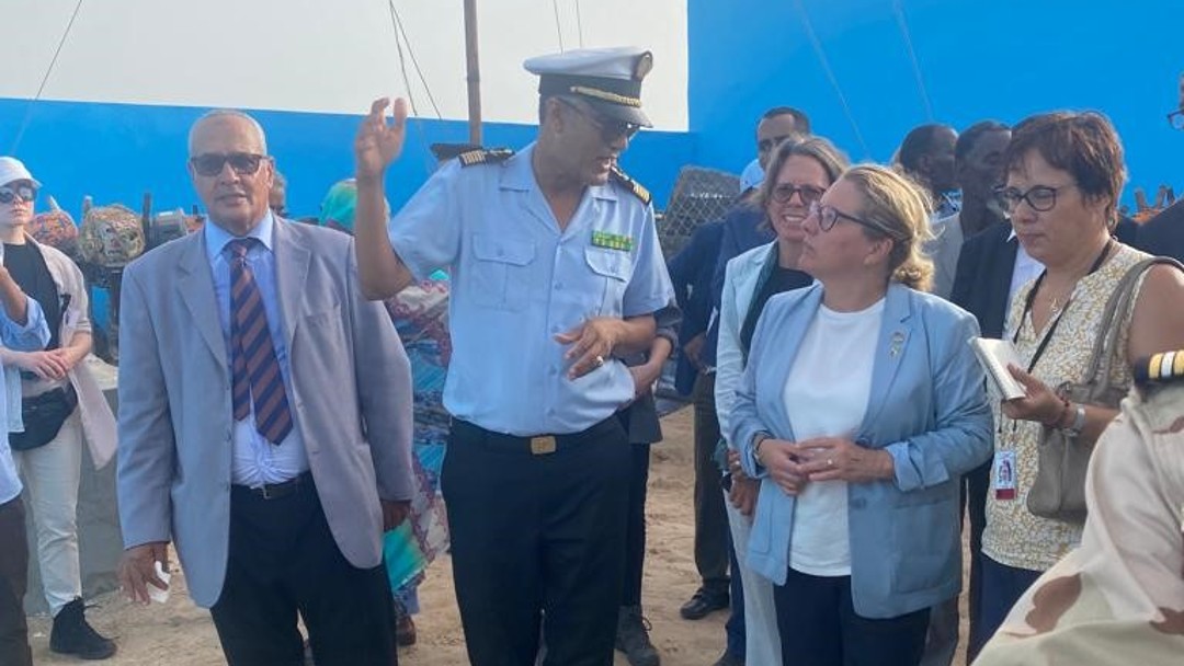 Federal Minister Svenja Schulze visits the FC fisheries project