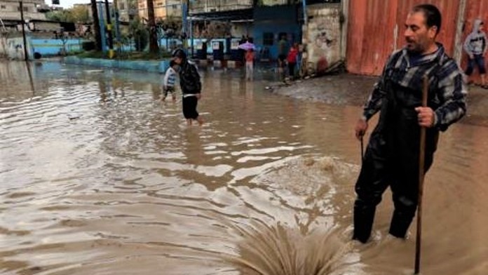 flooded street
