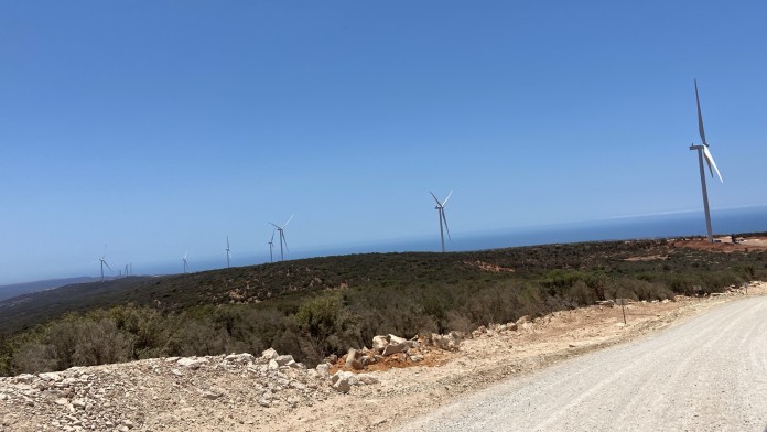 Wind park in Morocco.