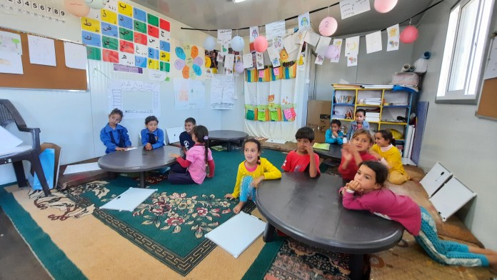 Kids in a classroom