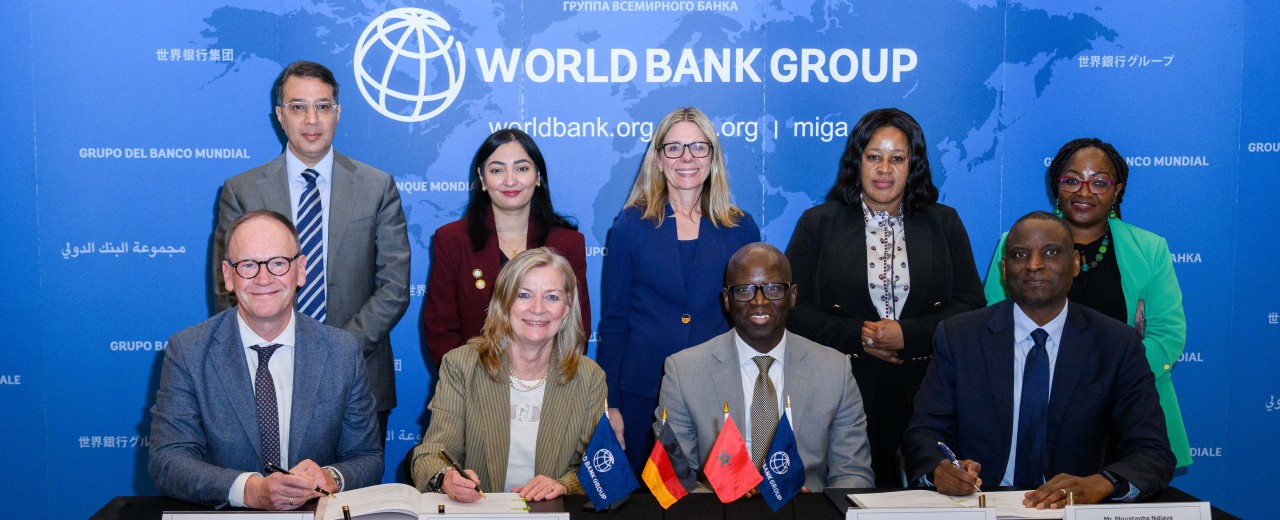 Signing event for the transport project in Casablanca with Christiane Laibach