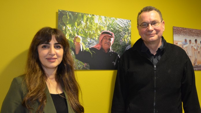 Fawaz and Gramel next to each 