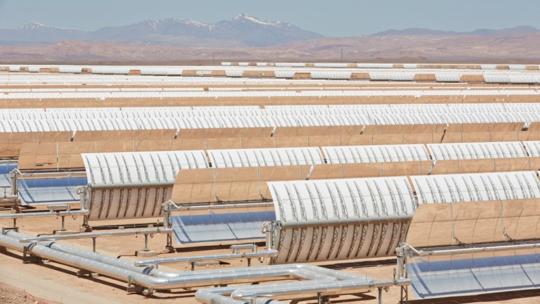 Solaranlage in Ouazarzate (Marokko).