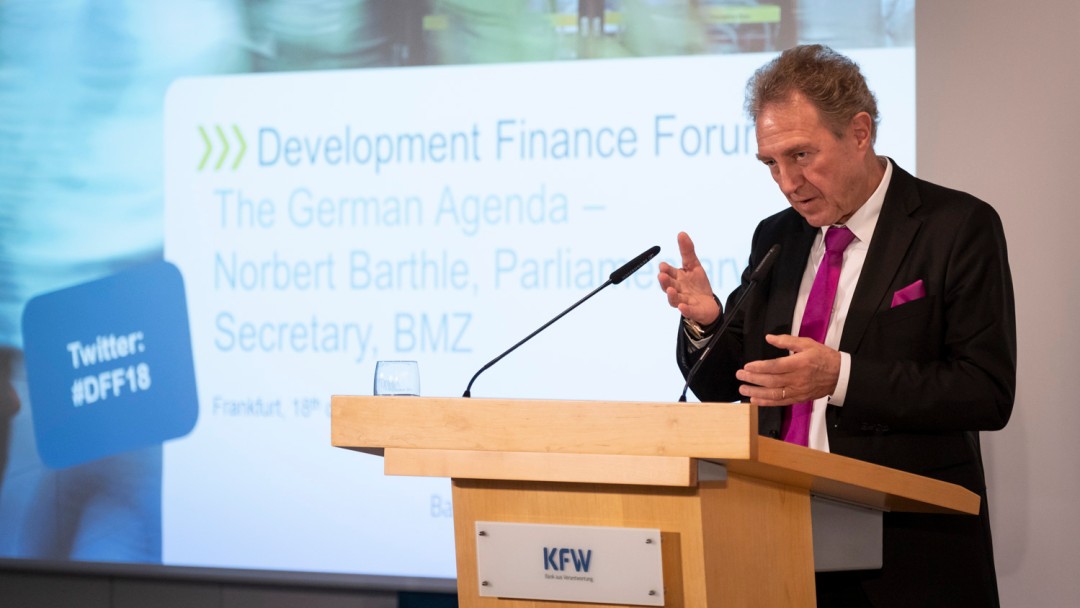 Norbert Barthle at his speech