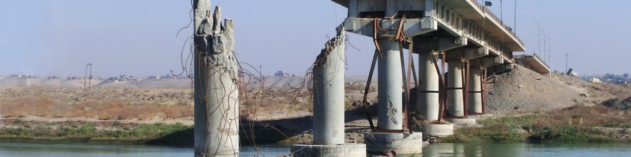 Zerstörter Brücke