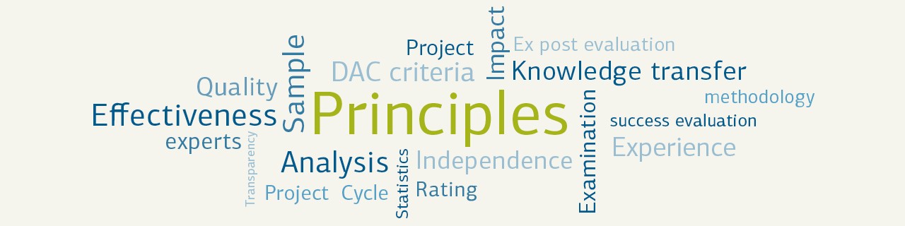 Principles of our evaluations