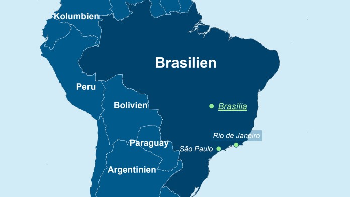 Karte von Brasilien