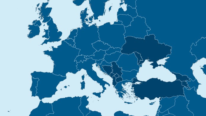 Map showing the partner countries of KfW Development Bank