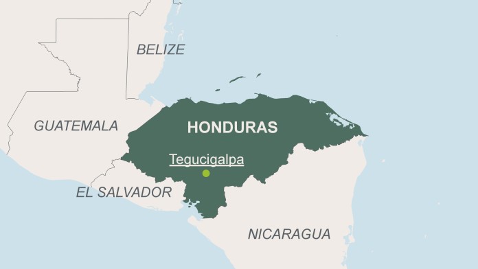 Karte von Honduras