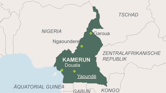 Karte von Kamerun 