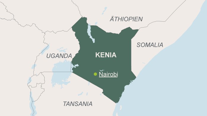 Karte von Kenia