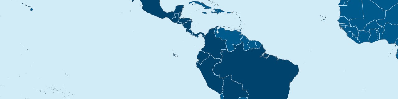 Map of Latin America and the Caribbean