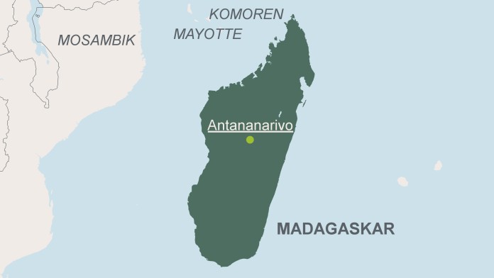 Karte von Madagaskar 