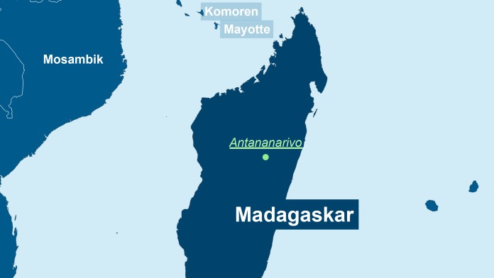 Landkarte von Madagaskar