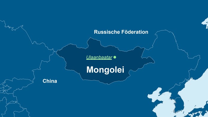 Landkarte Mongolei