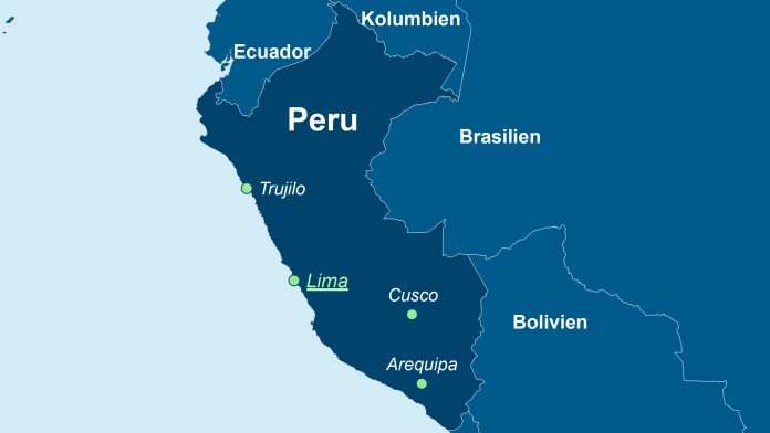 Karte von Peru