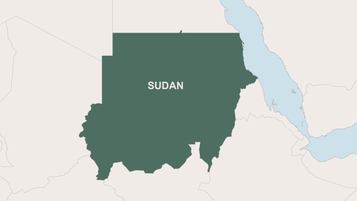 Karte vom Sudan