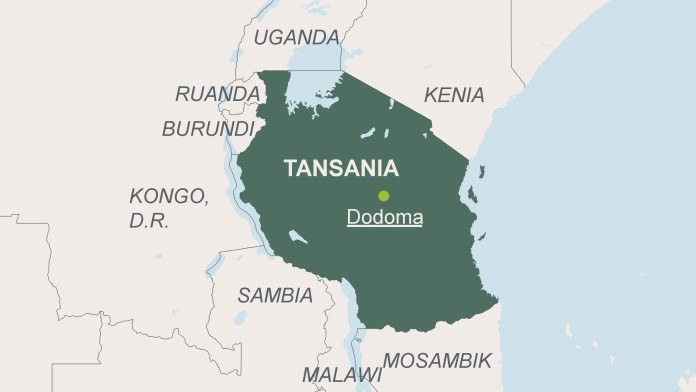 Karte von Tansania 