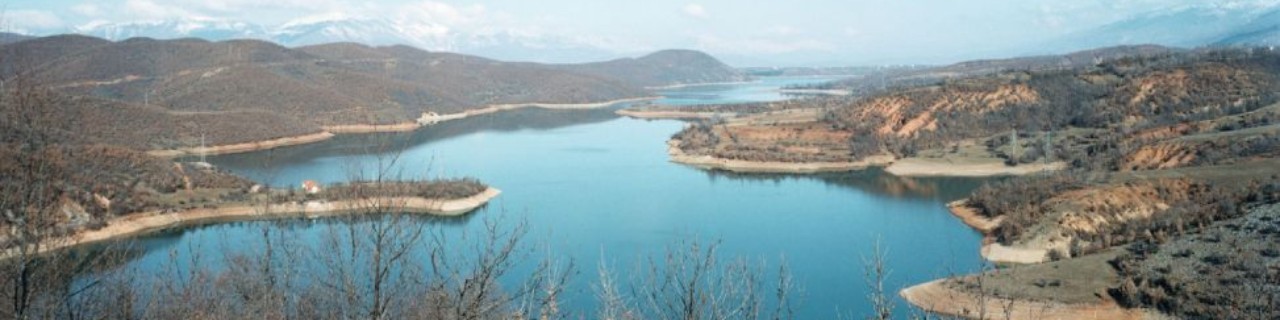Blick auf einen See in Nordmazedonien