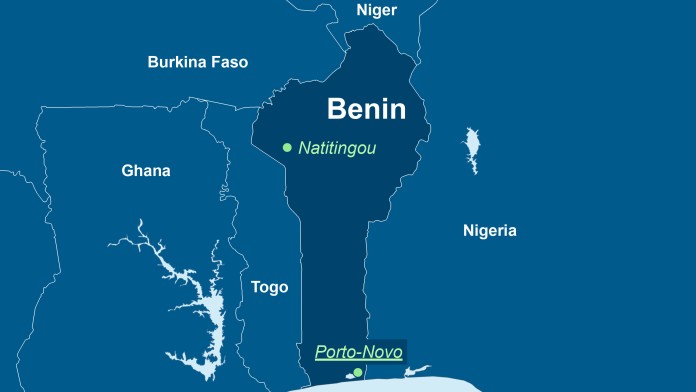 Map of Benin