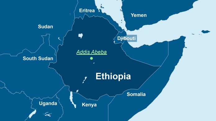 Map of Ethiopia 