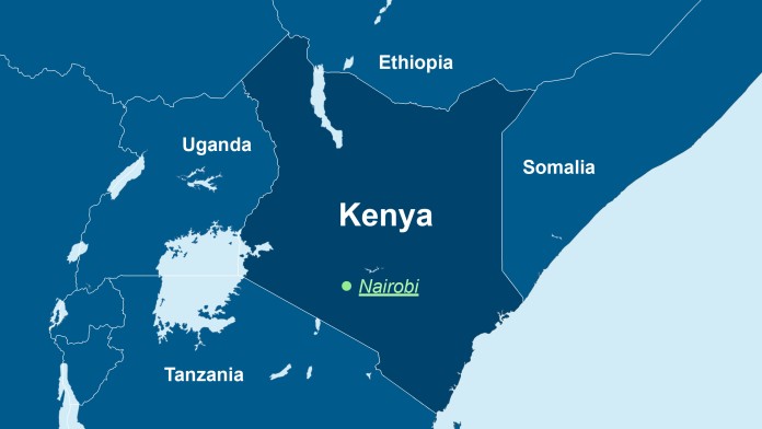 Map of Kenya 