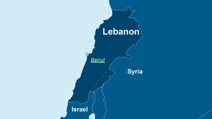 Map of Lebanon