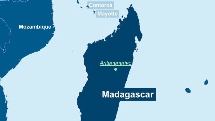 Landkarte von Madagaskar