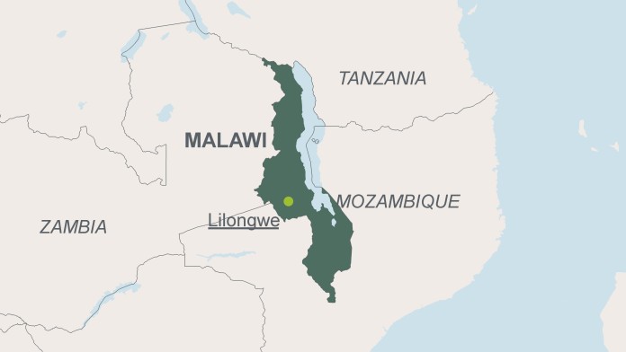 Map of Malawi 