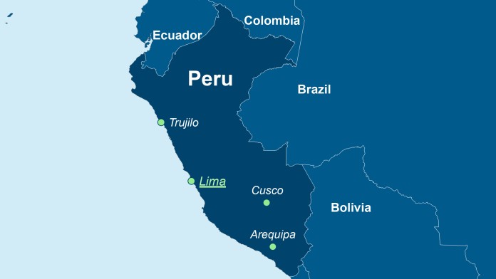 Map of Peru