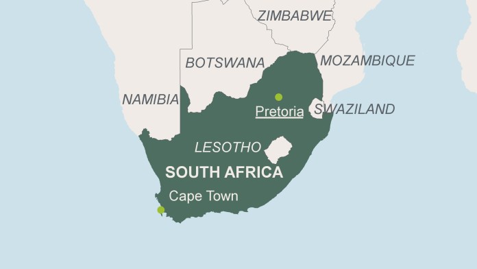 Map of South Africa 