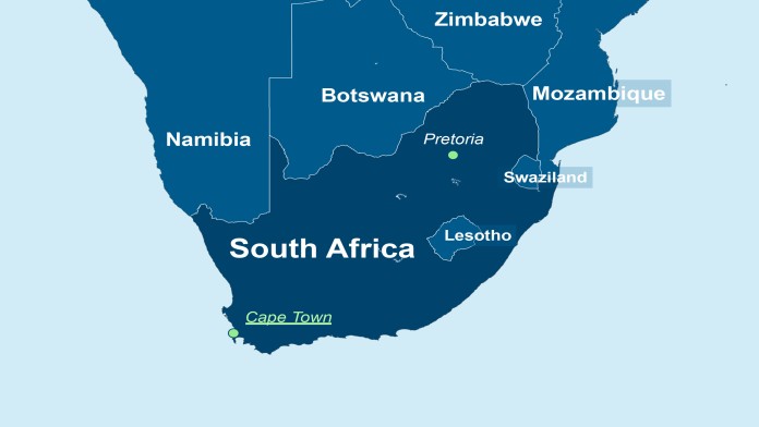 Map of South Africa 