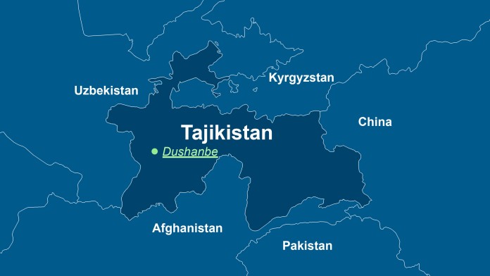 Map of Tadschikistan