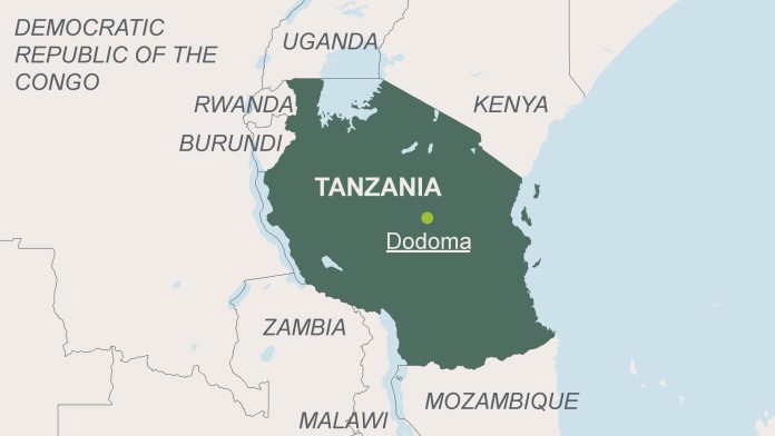 Map of Tansania