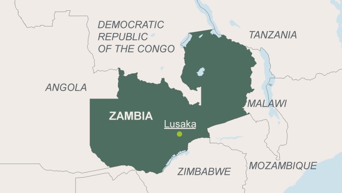 Map of Zambia 