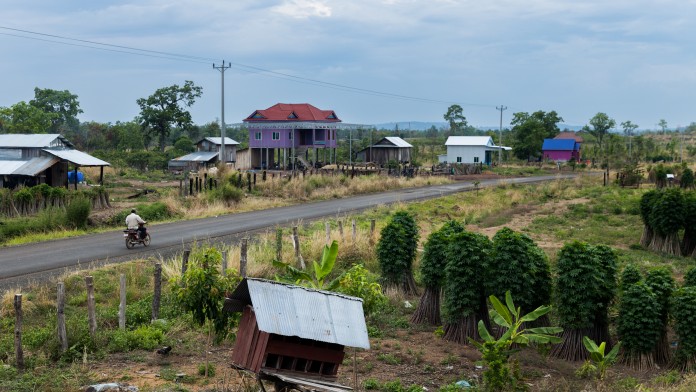 Street with houses