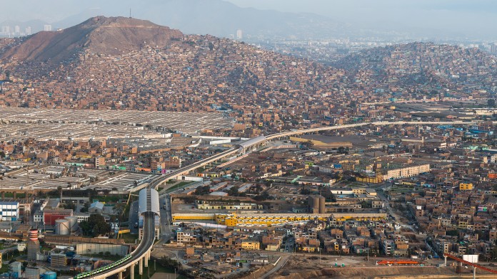 Panoramablick über Lima.