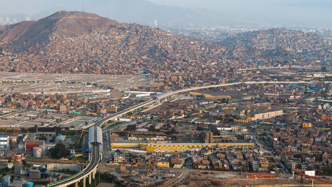 Panoramic view over Lima