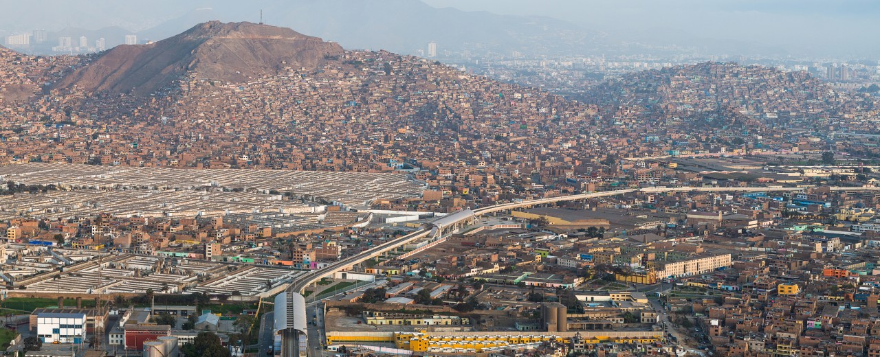 Panoramablick über Lima.
